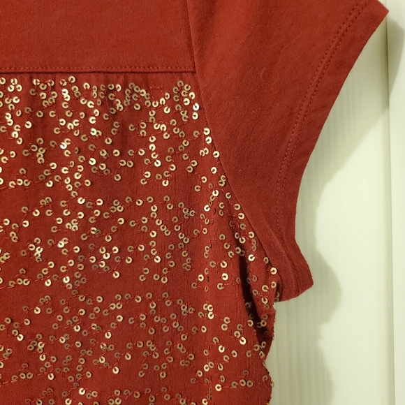 Liz Claiborne Sequins Crew Neck Top - Picture 3 of 4